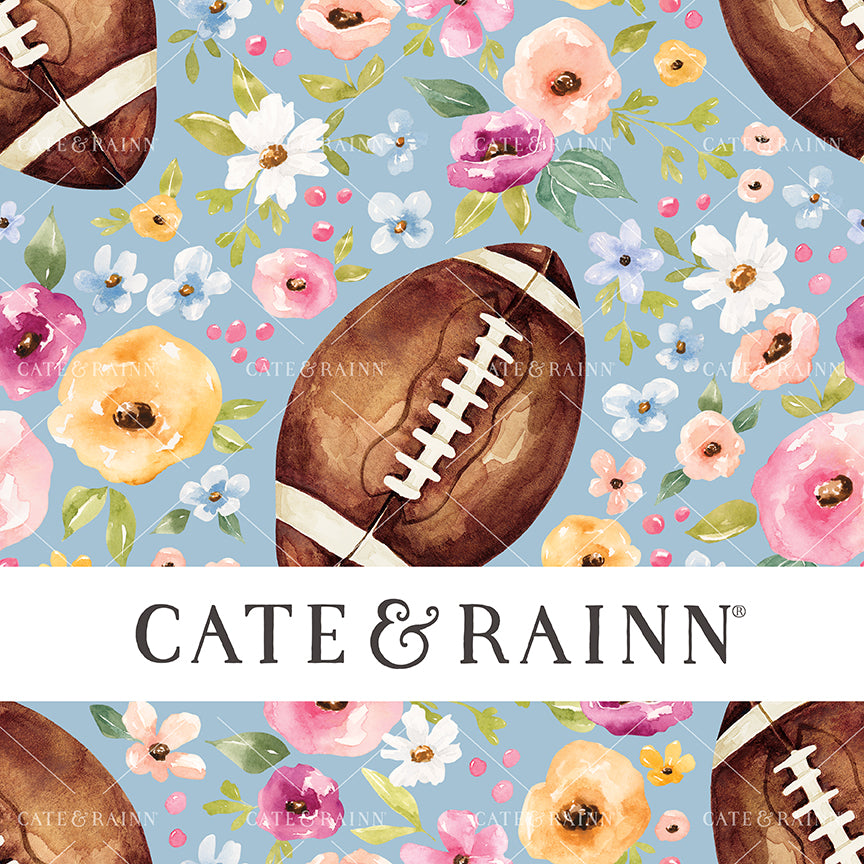 Cate & Rainn Melody Football Floral Blue