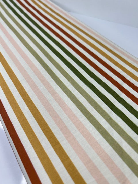 Charlotte Stripes Multi Color 100% Cotton, Cate & Rainn Charlotte Stripes Cotton Fabric, Quilting Cotton