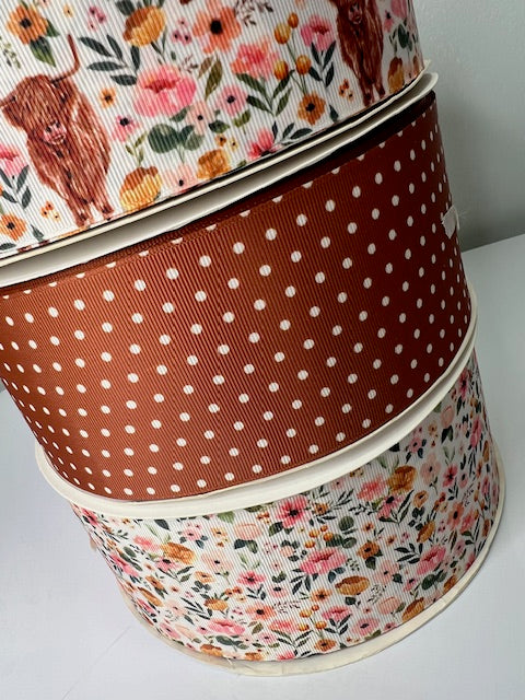 3" Tiny Floral Grosgrain Ribbon: A Delicate Touch 🌸