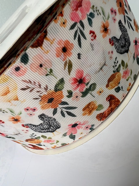 3" Chicken Grosgrain Ribbon: A Perfect Addition to Your Farm Collection! 🐔