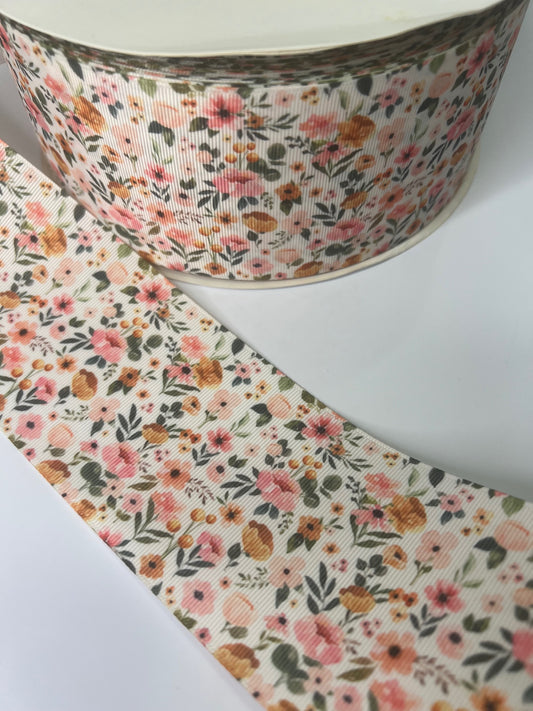 3" Tiny Floral Grosgrain Ribbon: A Delicate Touch 🌸