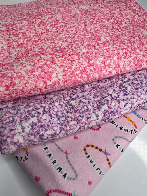 Lavender Faux Glitter DBP Fabric