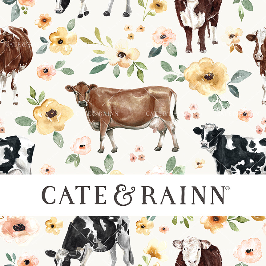 Cate and Rainn Sunrise Floral Cows Cream