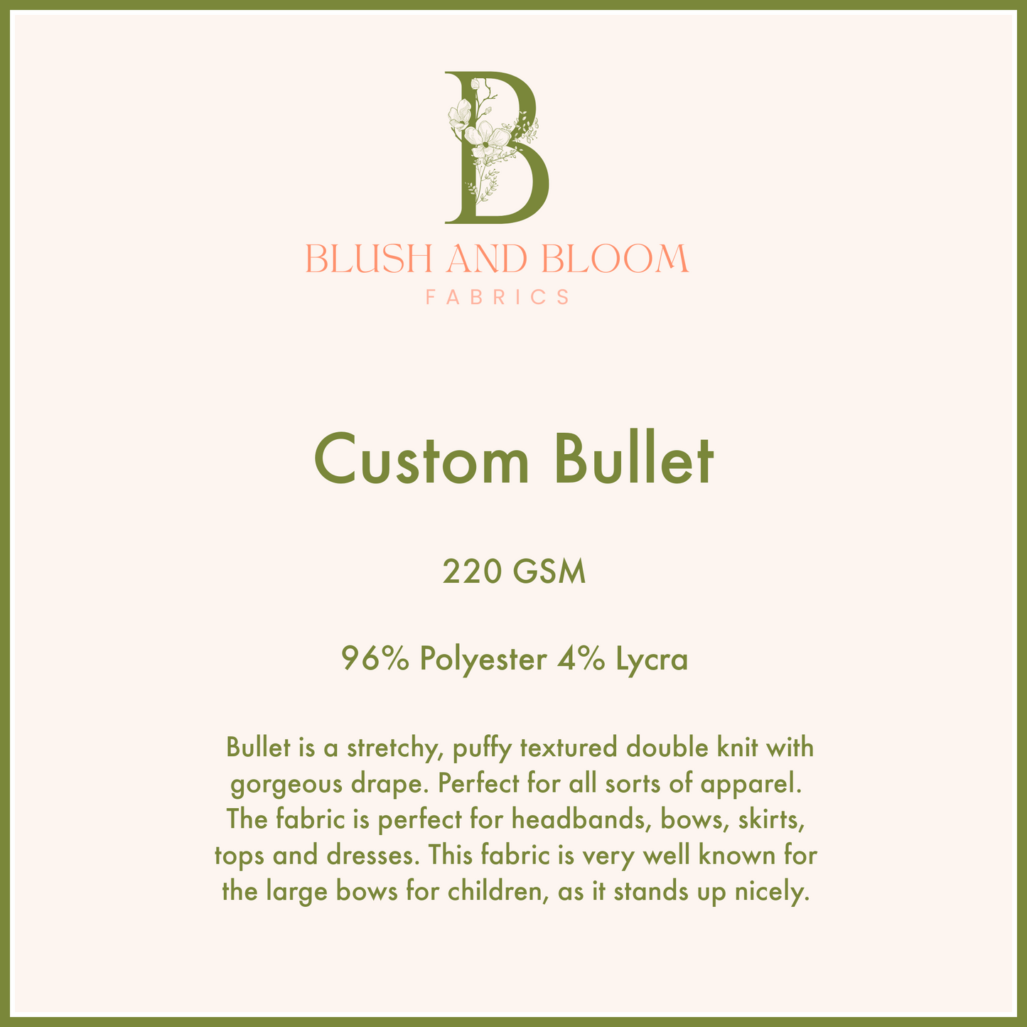 Custom Bullet