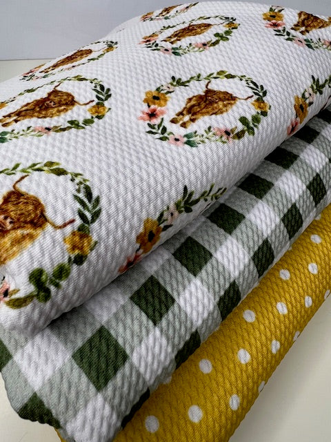 Cate & Rainn Charlotte Polka Dot Yellow Bullet Fabric